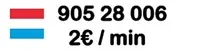 Image du numéro luxembourgeois 905 28 006, au tarif de 2 € par minute. Service Duo Privé, un espace d’écoute et de dialogue confidentiel, sensuel et bienveillant, accessible 7j/7 au Luxembourg.